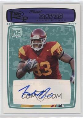 2008 Topps Rookie Progression - [Base] - Rookie Autographs Blue #205 - Fred Davis /999