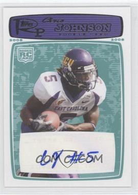 2008 Topps Rookie Progression - [Base] - Rookie Autographs Blue #207 - Chris Johnson /999