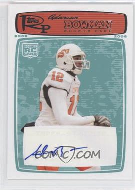 2008 Topps Rookie Progression - [Base] - Rookie Autographs Red #166 - Adarius Bowman /999