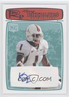 2008 Topps Rookie Progression - [Base] - Rookie Autographs Red #189 - Kenny Phillips /499