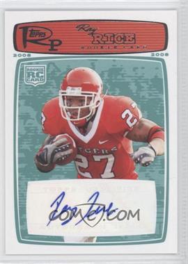 2008 Topps Rookie Progression - [Base] - Rookie Autographs Red #200 - Ray Rice /79