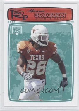 2008 Topps Rookie Progression - [Base] #110 - Marcus Griffin