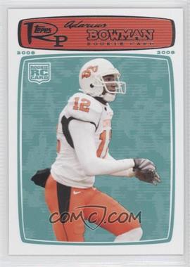 2008 Topps Rookie Progression - [Base] #166 - Adarius Bowman