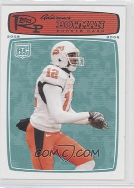 2008 Topps Rookie Progression - [Base] #166 - Adarius Bowman