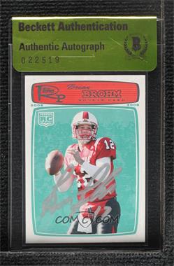 2008 Topps Rookie Progression - [Base] #170 - Brian Brohm [BAS Beckett Auth Sticker]