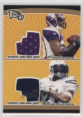 2008 Topps Rookie Progression - Dual Jersey Relics - Bronze #PDR-PT - Adrian Peterson, LaDainian Tomlinson /99