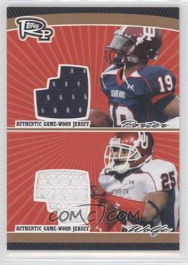 2008 Topps Rookie Progression - Dual Jersey Relics - Bronze #PDR-PW - Tracy Porter, D.J. Wolfe /99
