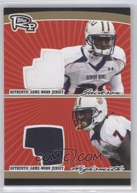 2008 Topps Rookie Progression - Dual Jersey Relics - Gold #PDR-JH - Ali Highsmith, Chevis Jackson /25