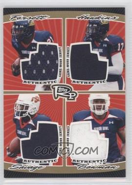 2008 Topps Rookie Progression - Quad Jersey Relics - Gold #PQR-3 - Justin Forsett, Lavelle Hawkins, Dantrell Savage, Adarius Bowman /10