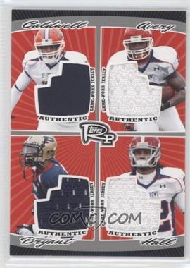 2008 Topps Rookie Progression - Quad Jersey Relics - Silver #PQR-6 - Donnie Avery, Dorien Bryant, Andre Caldwell, DJ Hall /25