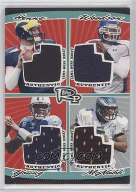 2008 Topps Rookie Progression - Quad Jersey Relics #PQR-2 - Andre Woodson, Vince Young, Donovan McNabb, Chad Henne