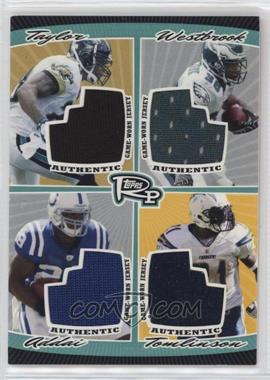 2008 Topps Rookie Progression - Quad Jersey Relics #PQR-8 - Fred Taylor, Brian Westbrook, Joseph Addai, LaDainian Tomlinson