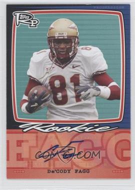 2008 Topps Rookie Progression - Single Signatures #PSS-DF - De'Cody Fagg