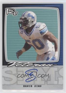 2008 Topps Rookie Progression - Single Signatures #PSS-ES - Ernie Sims