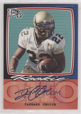 2008 Topps Rookie Progression - Single Signatures #PSS-TC - Tashard Choice