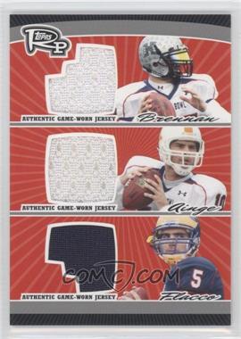 2008 Topps Rookie Progression - Triple Jersey Relics - Silver #PTR-BAF - Joe Flacco, Erik Ainge, Colt Brennan /50