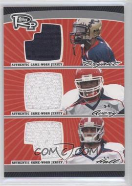 2008 Topps Rookie Progression - Triple Jersey Relics - Silver #PTR-BAH - Dorien Bryant, Donnie Avery, DJ Hall /50