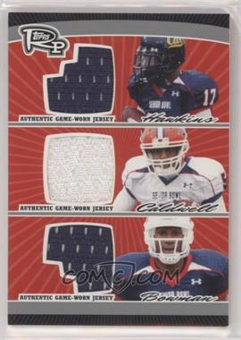 2008 Topps Rookie Progression - Triple Jersey Relics - Silver #PTR-HCB - Lavelle Hawkins, Andre Caldwell, Adarius Bowman /50