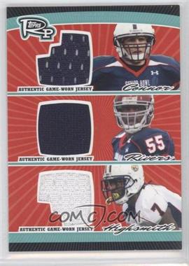 2008 Topps Rookie Progression - Triple Jersey Relics #PTR-CRH - Dan Connor, Keith Rivers, Ali Highsmith