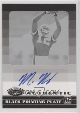 2008 Topps Stadium Club - [Base] - Framed Printing Plate Black Rookie Autographs #122 - Malcolm Kelly /1