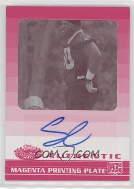 2008 Topps Stadium Club - [Base] - Framed Printing Plate Magenta Rookie Autographs #139 - Sedrick Ellis /1