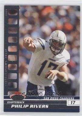 2008 Topps Stadium Club - [Base] - Photographer's Proof #37 - Philip Rivers /199