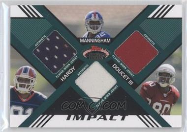 2008 Topps Stadium Club - Impact Triple Relic #TR-HMD - Early Doucet, James Hardy, Mario Manningham /50