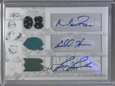 2008 Topps Triple Threads - Autographed Relic Combos - Printing Plate Black #TTRCA-2 - Matt Ryan, Chad Henne, Brian Brohm /1