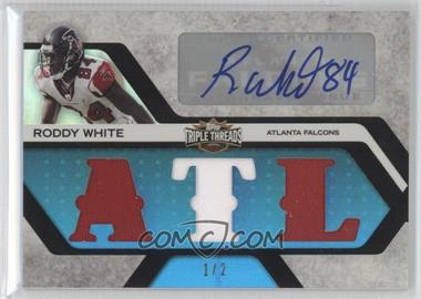 2008 Topps Triple Threads - Autographed Relics - Sapphire #TTRA-172 - Roddy White /2 [Noted]