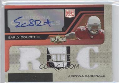 2008 Topps Triple Threads - [Base] - Autographed Prime Rookies Red #128 - Early Doucet III /10