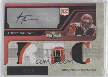 2008 Topps Triple Threads - [Base] - Autographed Prime Rookies Red #132 - Andre Caldwell /10