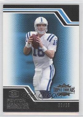 2008 Topps Triple Threads - [Base] - Sapphire #3 - Peyton Manning /25