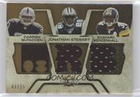 Rashard Mendenhall, Jonathan Stewart, Darren McFadden [EX to NM] #/15