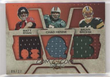 2008 Topps Triple Threads - Relic Combos #TTRC-26 - Brian Brohm, Matt Ryan, Chad Henne /22