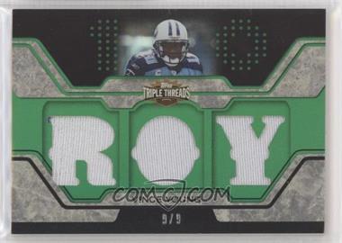 2008 Topps Triple Threads - Relics - Emerald #TTR-87 - Vince Young /9
