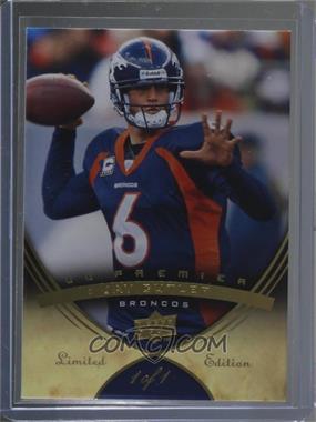 2008 UD Premier - [Base] - Gold #50 - Jay Cutler /1