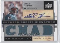 Premier Rookie Signature Memorabilia - Chad Henne #/60