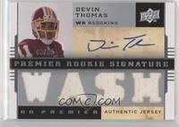 Premier Rookie Signature Memorabilia - Devin Thomas #/60