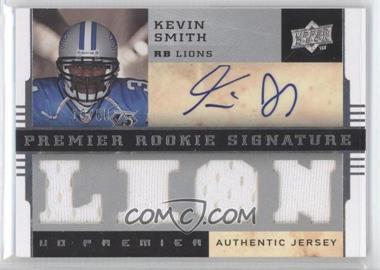 2008 UD Premier - [Base] - Jersey 1 #123 - Premier Rookie Signature Memorabilia - Kevin Smith /60