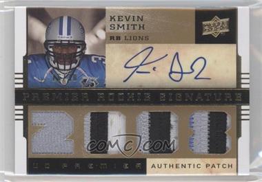 2008 UD Premier - [Base] - Patch 1 #123 - Premier Rookie Signature Memorabilia - Kevin Smith /30