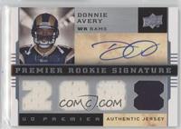 Premier Rookie Signature Memorabilia - Donnie Avery #/275