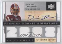 Premier Rookie Signature Memorabilia - Devin Thomas #/275