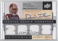 Premier Rookie Signature Memorabilia - Devin Thomas #/275