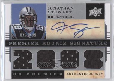 2008 UD Premier - [Base] #120 - Premier Rookie Signature Memorabilia - Jonathan Stewart /199