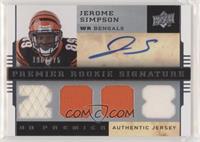 Premier Rookie Signature Memorabilia - Jerome Simpson #/275