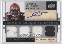 Premier Rookie Signature Memorabilia - Jerome Simpson #/275