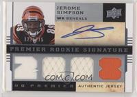 Premier Rookie Signature Memorabilia - Jerome Simpson #/275