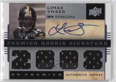 2008 UD Premier - [Base] #124 - Premier Rookie Signature Memorabilia - Limas Sweed /275