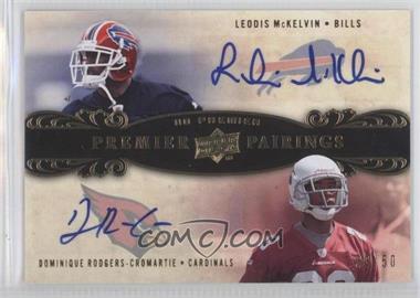 2008 UD Premier - Premier Pairings Signatures #PRP34 - Dominique Rodgers-Cromartie, Leodis McKelvin /50