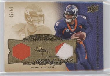 2008 UD Premier - Premier Rare Materials 2 - Dual Patch #PP2-JC - Jay Cutler /65 [Good to VG‑EX]